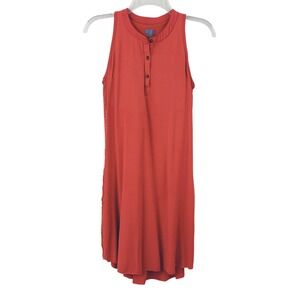 SheBird The Sheila Shift Bra Dress Size 1 or XS Sleeveless Red Orange Athleisure